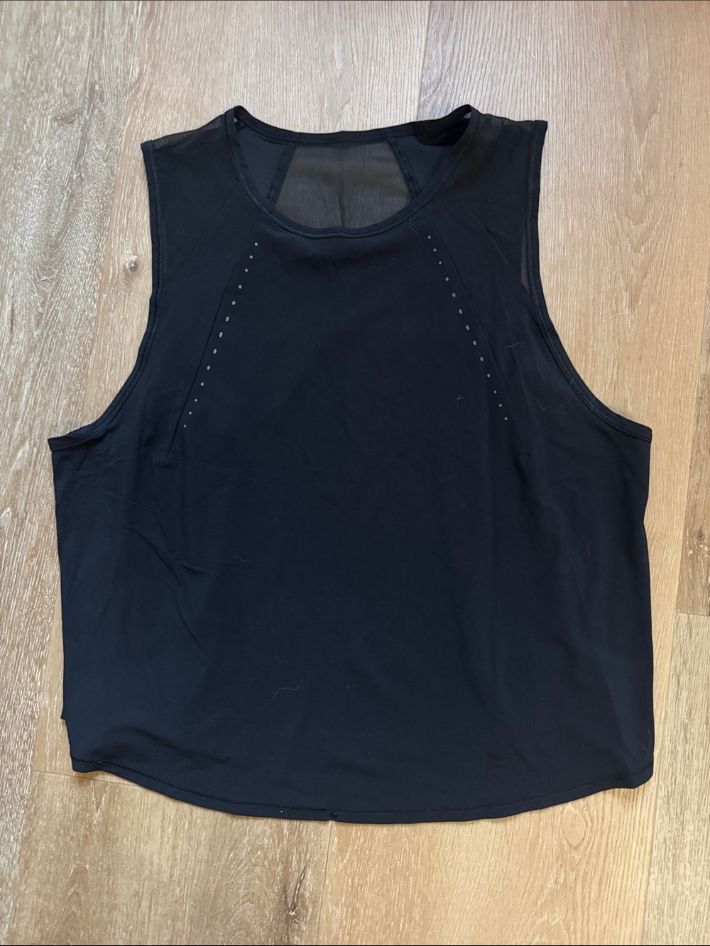 Lululemon black Sculpt Cropped Tank Top